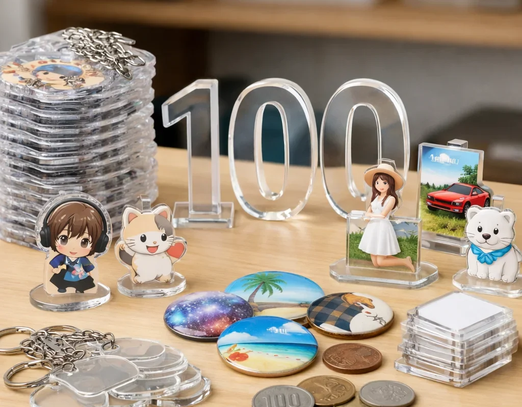 アクリルグッズ 100個の価格目安とコスト削減の方法