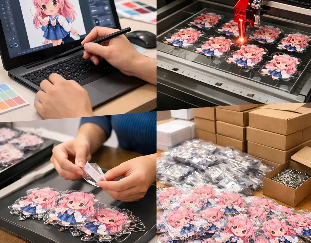 アクリルグッズ100個制作の流れを徹底解説！成功の秘訣とは