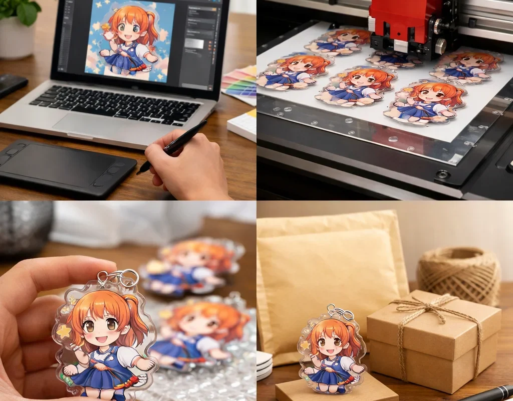 アクリルグッズ 1個から 制作 流れを徹底解説！初心者でも安心の手順ガイド