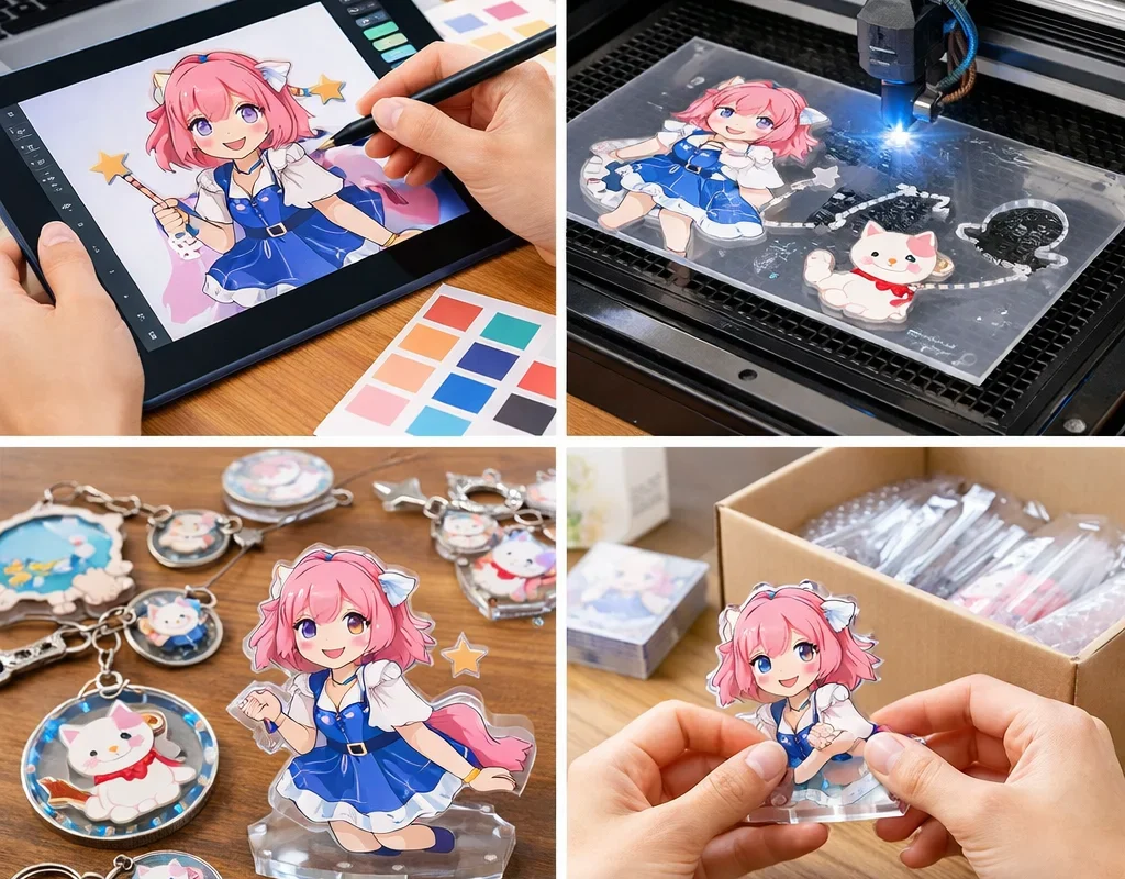 アクリルグッズサンプル作成の流れと成功のポイントガイド