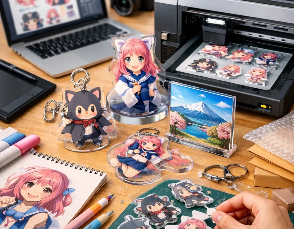 個人でアクリルグッズを制作する流れと成功の秘訣まとめ