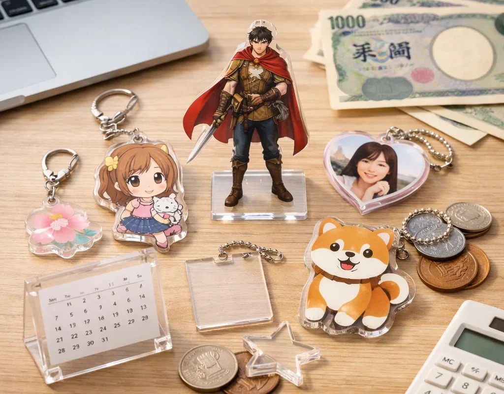 アクリルグッズ小ロット制作の価格相場と選び方ガイド