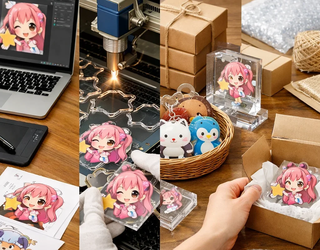 アクリルグッズ小ロット注文の流れと注意点を徹底解説